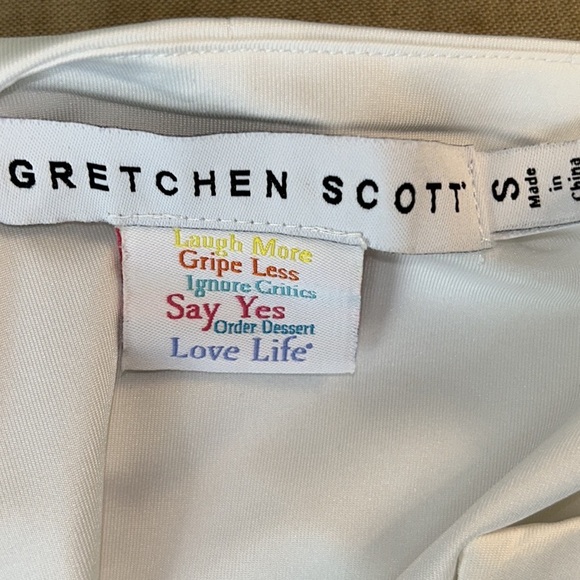 Gretchen Scott White Built-in Bra Tank Top - S - Picture 10 of 12